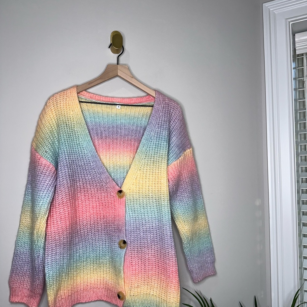 Pastel Rainbow Women's Cardigan